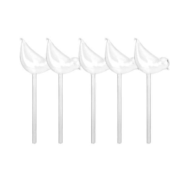 5 Pack Plastic Plant Globes, Self Watering Globes Bird Shape