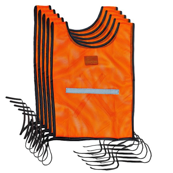 Javlin - 5 Pack Hi-Vis Reflective Bib - Orange