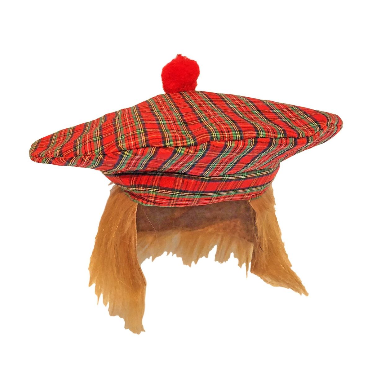Tartan Red Scottish Hat with Ginger Hair | Shop Today. Get it Tomorrow