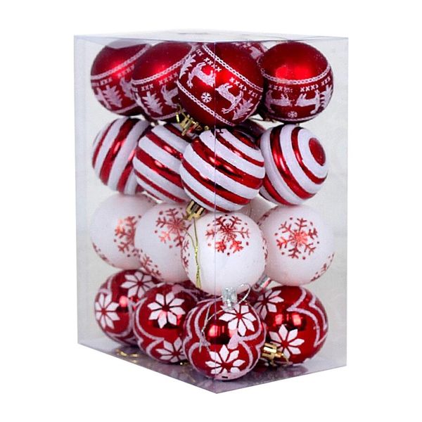 Home and Party 24Pcs Christmas Balls Ornaments Christmas Baubles