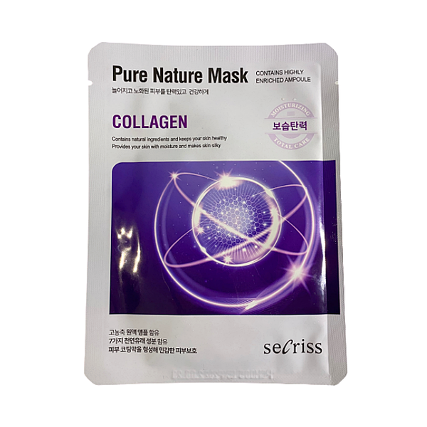Pure Nature Mask Facial Mask Sheet 25ml - Collagen - Korean Skin Care