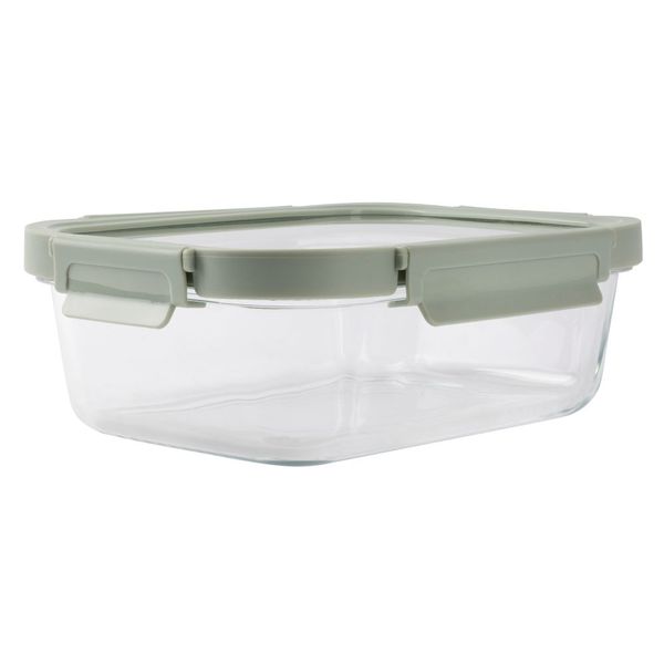 Lekue Rectangular Sealed Borosilicate Food Storage 1.52l