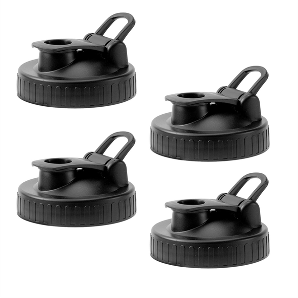 Airtight Canning Jar Flip Cap Top Lid for Dressing Pouring, Pack of 4