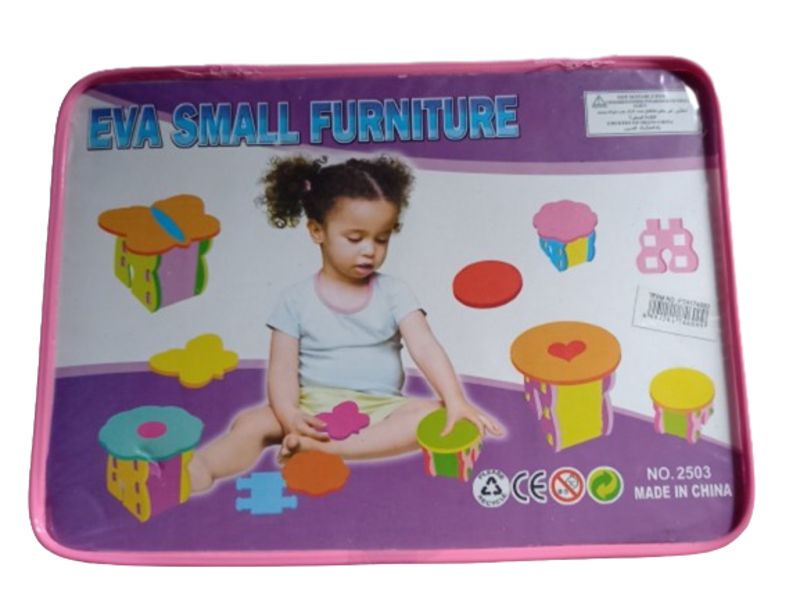 DIY Interlocking Mini Foam Furniture Set