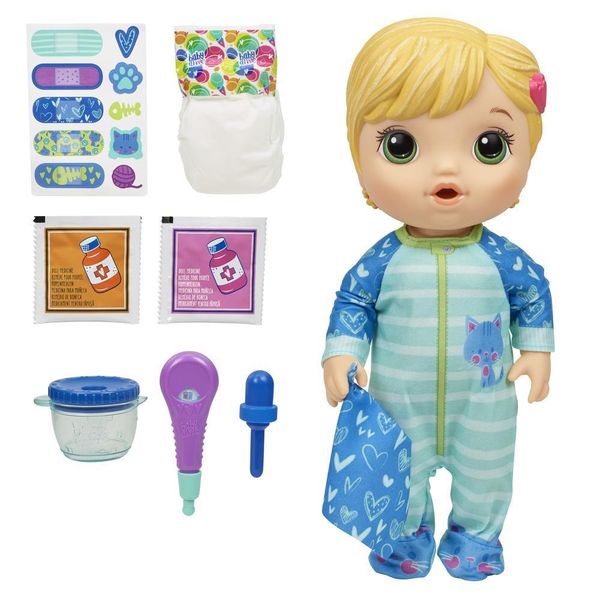 Baby Alive Mix My Medicine Baby Doll in Kitty - Cat Pajamas 65903