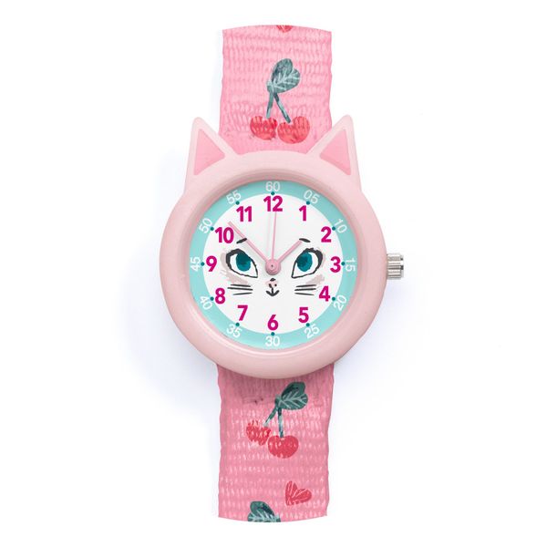 Ticlock Watch - Cat - Pink