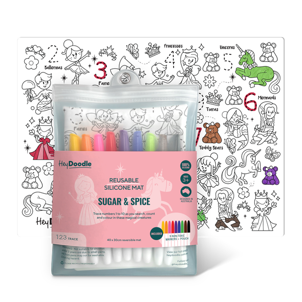 HeyDoodle Sugar &amp; Spice Classic Colouring &amp; Doodle Mat