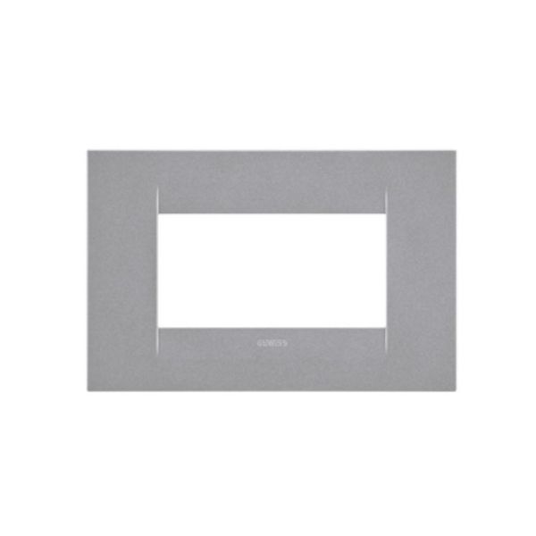 Gewiss Geo 4-Gang Cover Plate (Titanium image