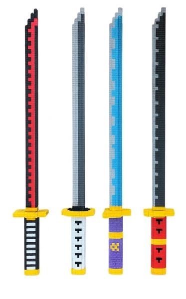 4 Samurai Swords Deal Pack - Anime 1000 Interconnective Building Blocks