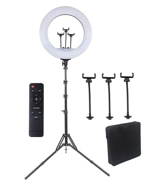 Zone 18 inch Professional RGB Ring Light with Tripod, Remote and Carry Bag