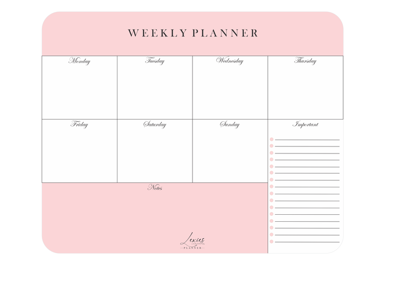 Pink Deskpad Mousepad