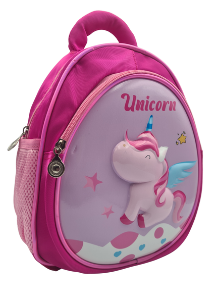 Toddler &amp; Preschool School Bag Backpack with 3D Unicorn Design - Pink