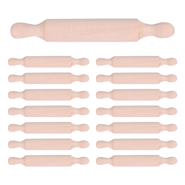 Wooden Mini Rolling Pin Long Kitchen Baking Rolling Pin- 6 Inches
