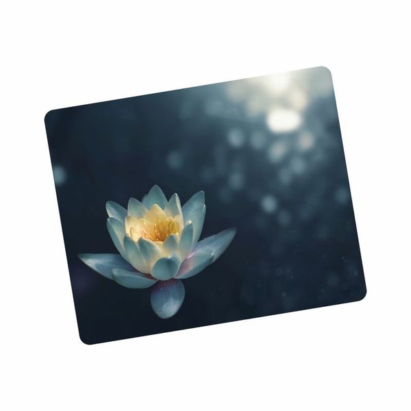 White Water Lily Flower Mouse Pad