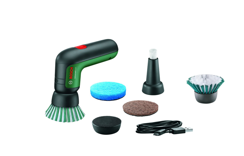Bosch Cordless Cleaning Brush with 1 Extra Bristle Brush