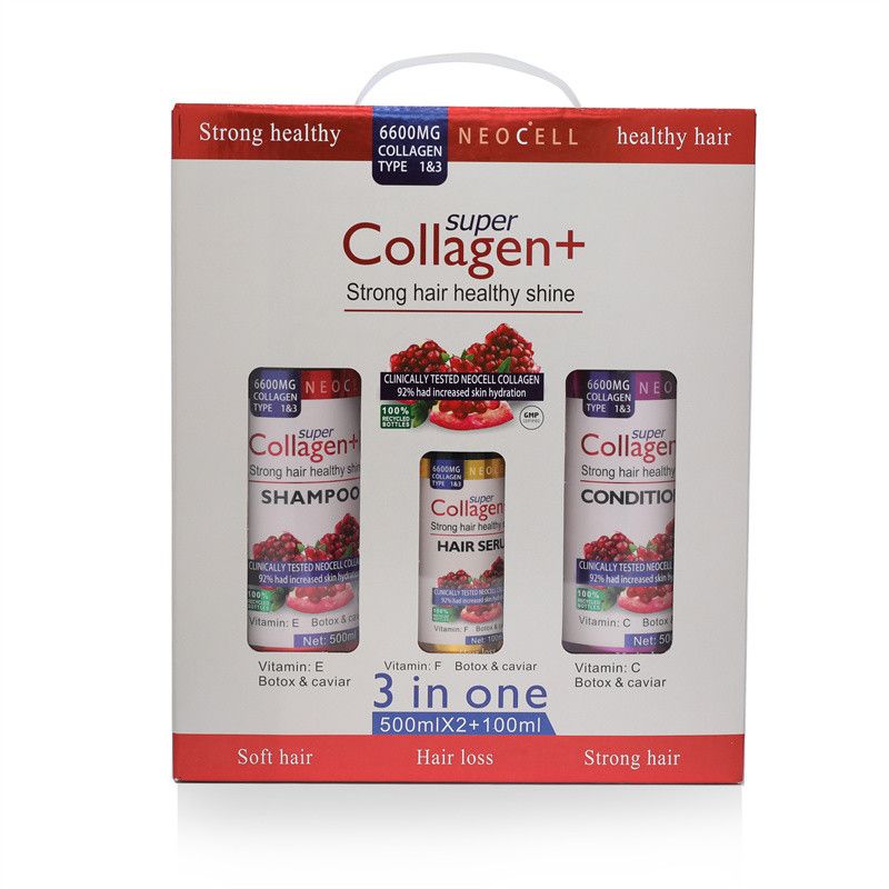 NeoCell Super Collagen+ strong hair, Healthy shine and soft hair care set.