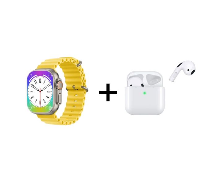 HD Display Smart Watch with Ultra High Quality Silicone Strap 2.09" + Headset