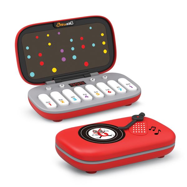 7-in-1 Mini Electronic Piano Rhythm Game Machine-Portable Pocket Music Toy