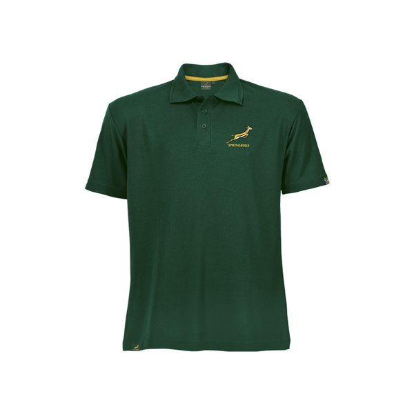 Springbok Supporter Golf T-shirt Mens- Official Licensed