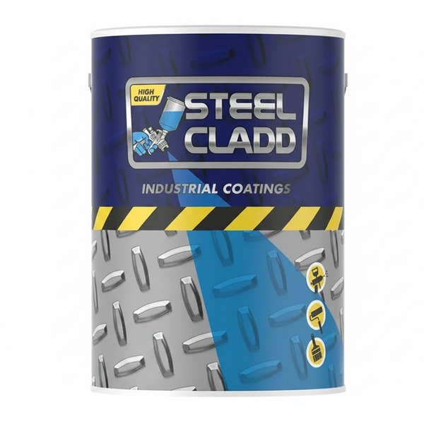 Steel Cladd Quick Dry Gloss Enamel Paint - Silver 1Liter for Metal Surfaces