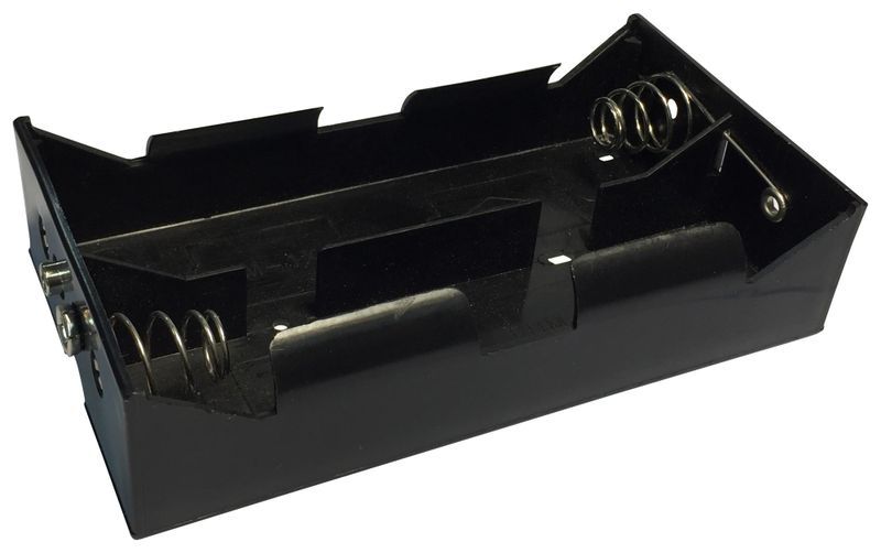 Pro Elec (PE000025) Battery Holder, Snap On, D Battery Size, 4 Position