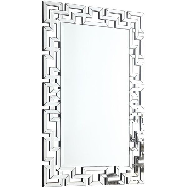 Luxury Design Geometric Wall Mounted Glass Mirror 120 cm x 80 cm Size