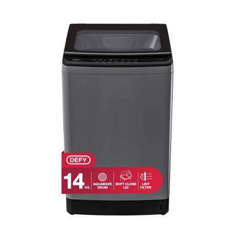 Defy 14KG DTL160 Top Loader Washing Machine Manhattan Grey