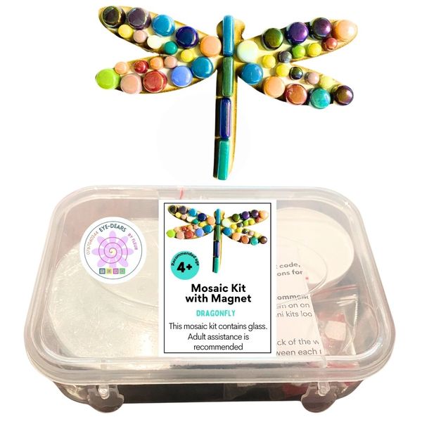 Mosaic Craft Kit with Magnet - Dragonfly (Small)