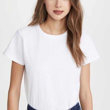 Fashion Adult Basic Plain White Cotton T Shirts Set Of 4 With Heart Sticker