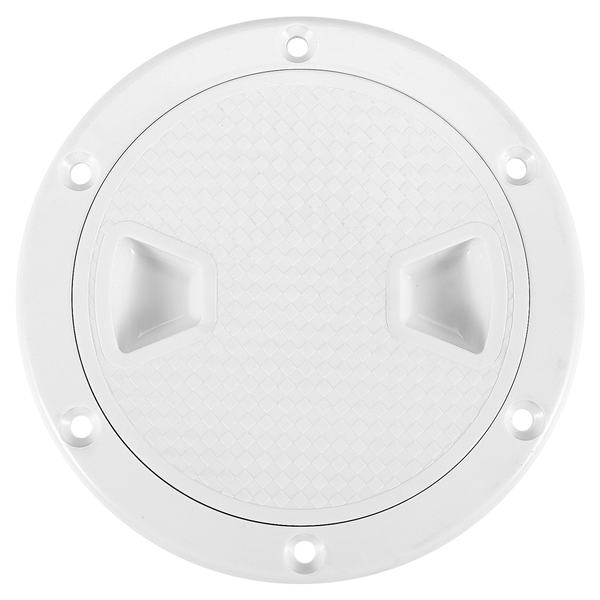 Boat Hatch Deck Plate Cover for RV Marine Boat Kayaks-4Inch White