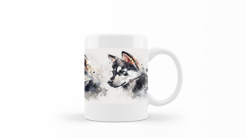 Siberian-Husky Printed Coffee Mug