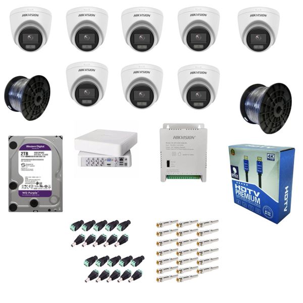 Hikvision 8-Channel Color-Vu Indoor Full Set