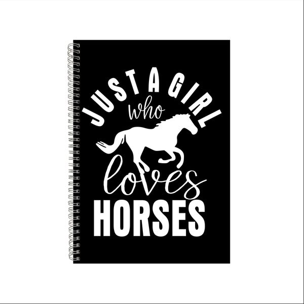Horses Notebook Equestarian Gift Idea A4 Notepad Pad 40