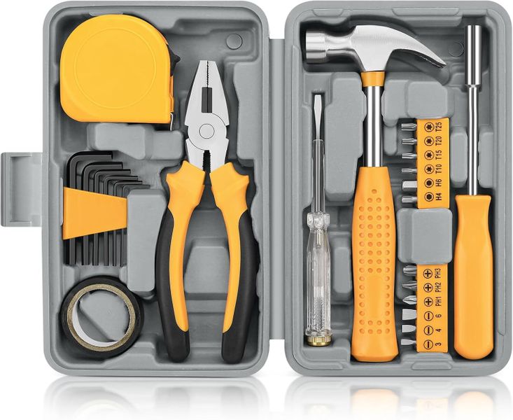 24 Piece Home DIY Tool Kit for Household General Repair Small Hand Tool Set