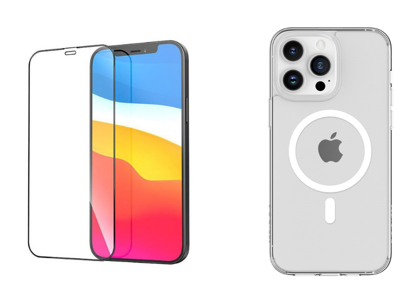 HD Screen Protector&amp; Magnetic Case Compatible with iPhone 13 Mini 5.7" 2021
