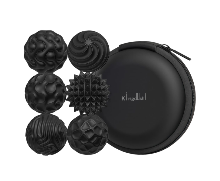 Kingdushi 6Pack Silicone Magnetic Balls Quiet Fidget Toy Stress Relief Gift