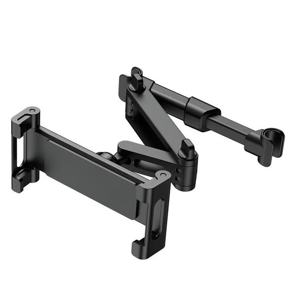 Car Headrest Tablet Holder, Adjustable Angle, Black