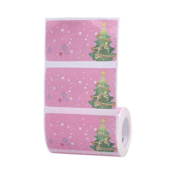 Niimbot - B3S Only - 70x38mm - 180 Thermal Labels Per Roll - Christmas Tree