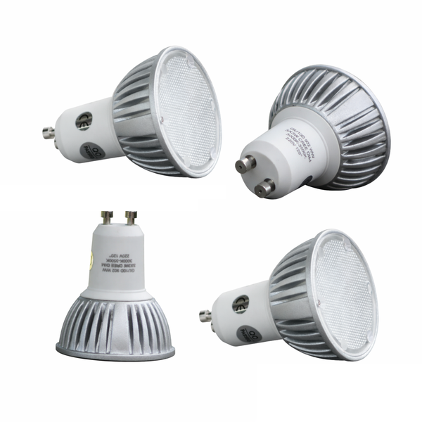 4x LED Dimmable Downlighte 9W GU10 Warm White 3000K-3500K 120 Beam (CREE)