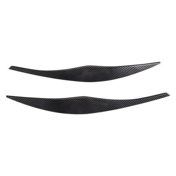 Headlight Cover Garnish Strip Eyebrow Cover Trim Sticker Carbon Fiber