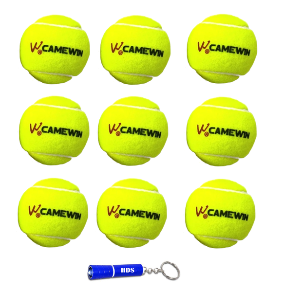 Camewin Professional Padel Balls - Pack of 9 with HDS Torch