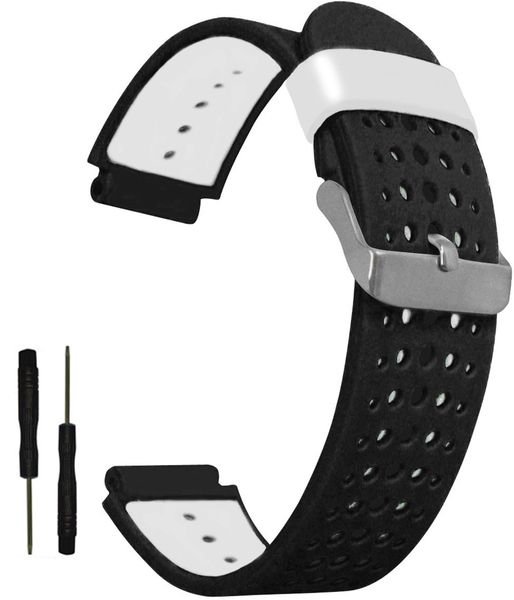 Soft Silicone Replacement Watch Band Comptibile with Garmin Forerunner 235
