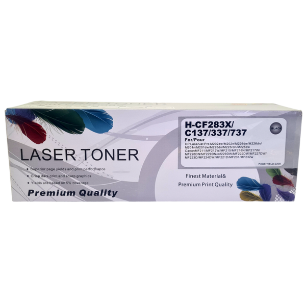 Toner Generic CF283X / C137/337/737 High-Yield for HP M127 &amp; Canon MF227