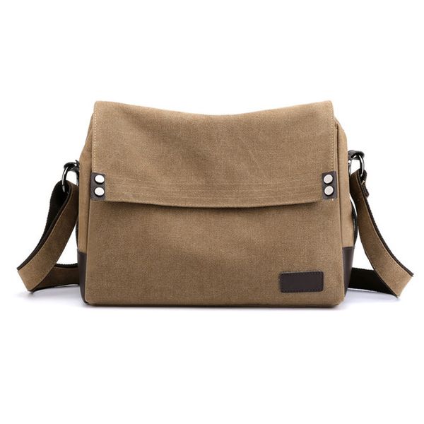 Crossbody Bag Casual man Messenger Bag-Brown