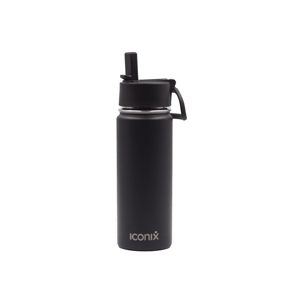 Iconix Stainless Steel Hot and Cold Flask - Straw Lid - 540ml
