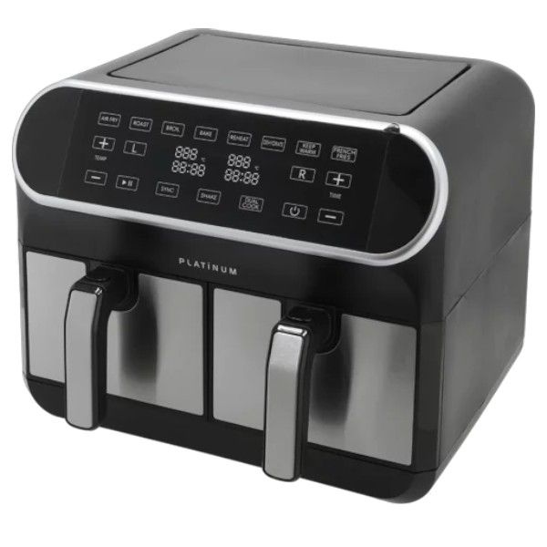 Platinum 8L Dual Basket Digital Air fryer Digital touchscreen Non-stick