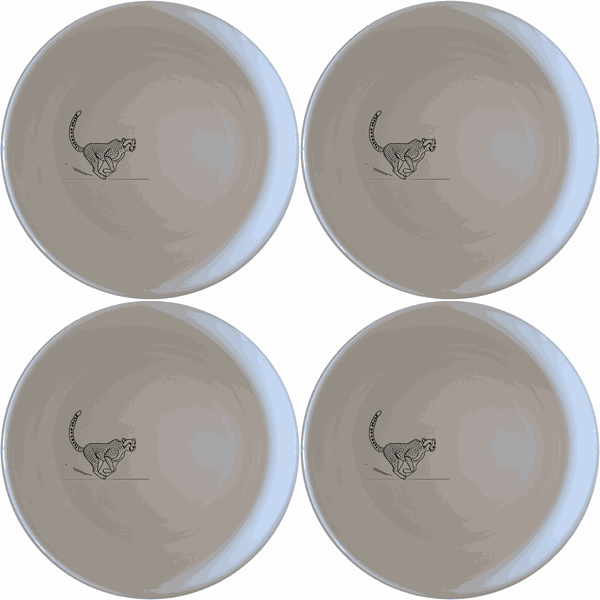 Kruger Park Running Cheeta Bowl Set of 4 - Range 1