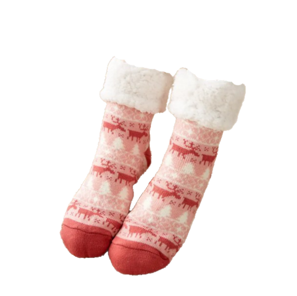 Thick Floor Socks Home Non-slip Bottom Socks Breathable Soft Socks -coffee