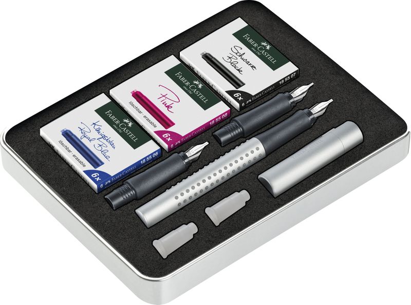 Faber-Castell, Calligraphy Grip 2011 set, assorted ink and nib sizes