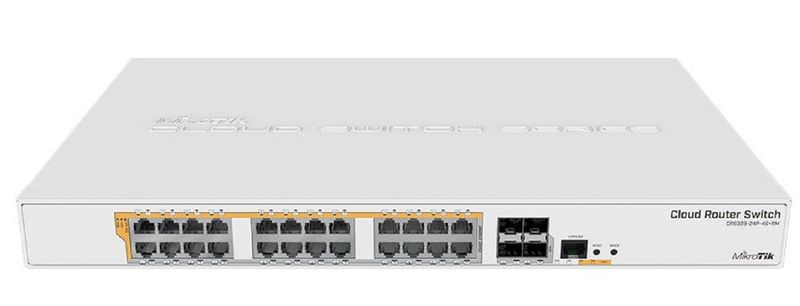 MikroTik Cloud Router Switch 24 Port Gigabit PoE 4SFP+ 450W